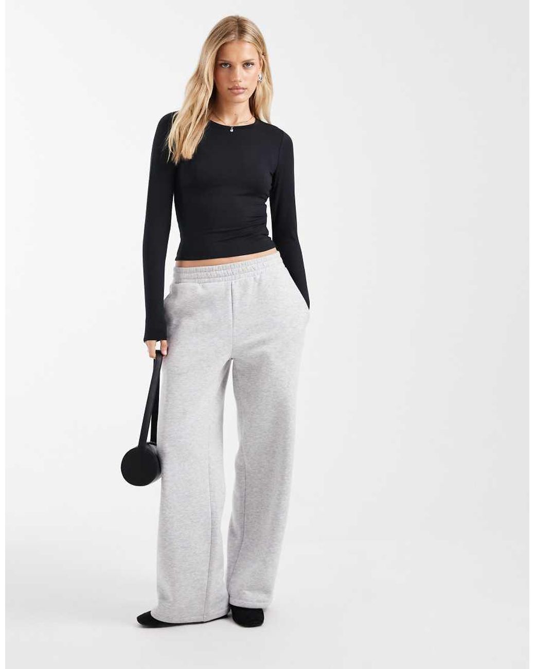Hollister Black Long Sleeve Seamless Crew Neck Top