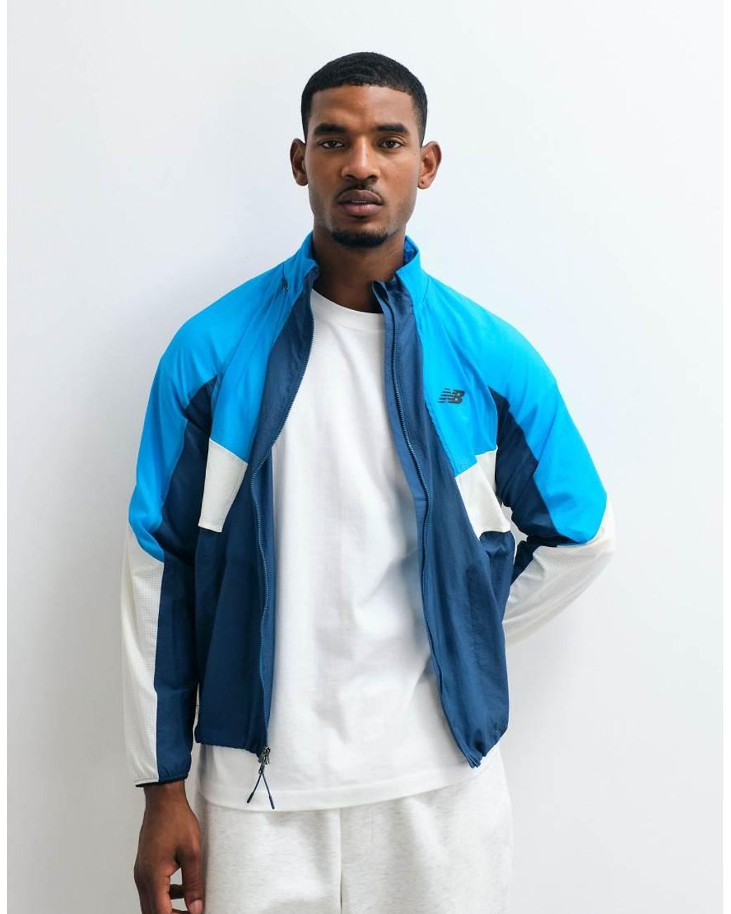 New Balance Blue Rc Jacket for men