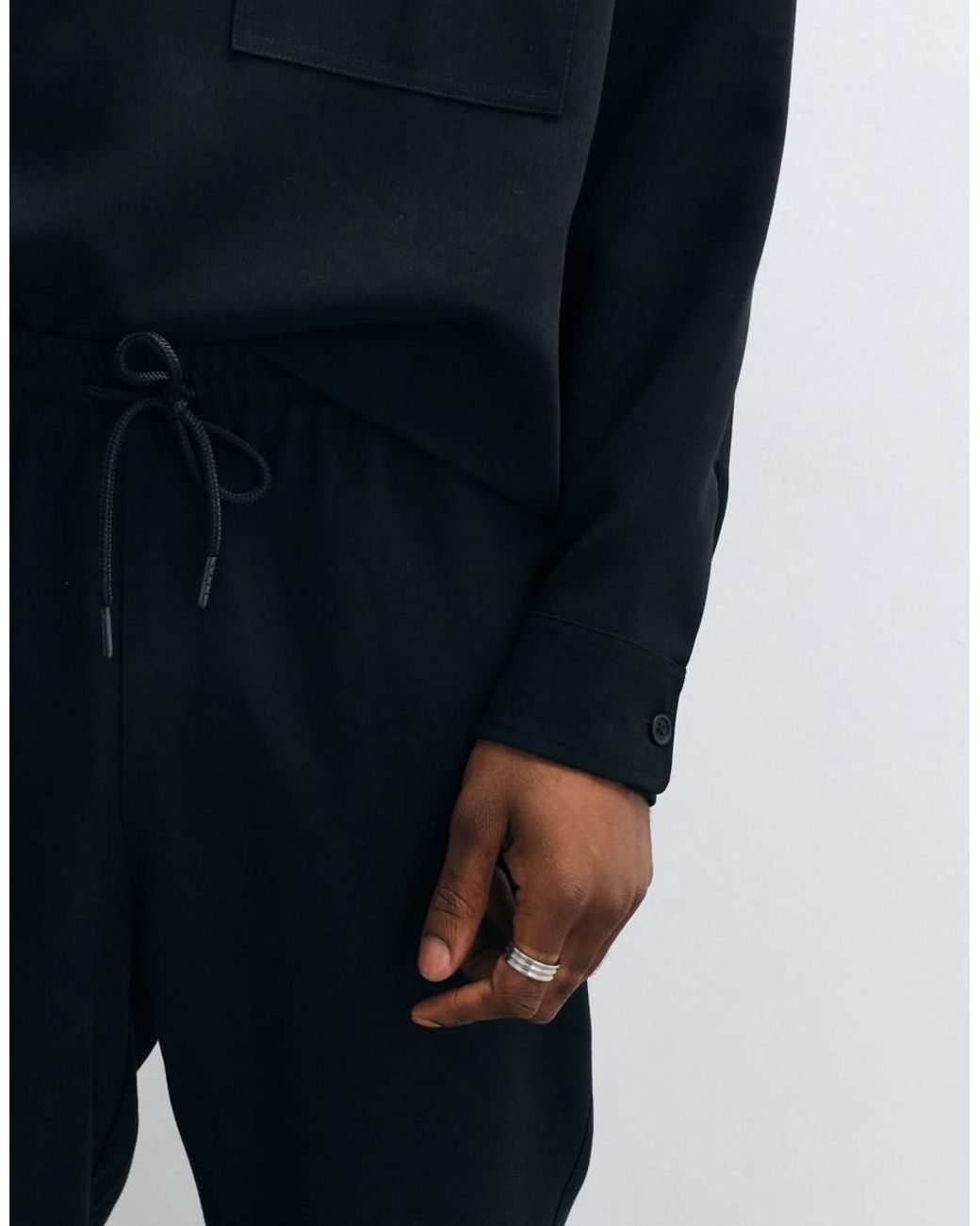 ASOS Blue Smart Tapered Pants for men