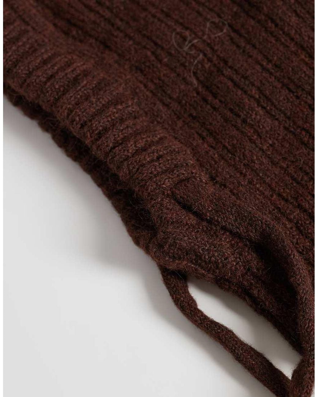 ASOS Brown Knitted Hood