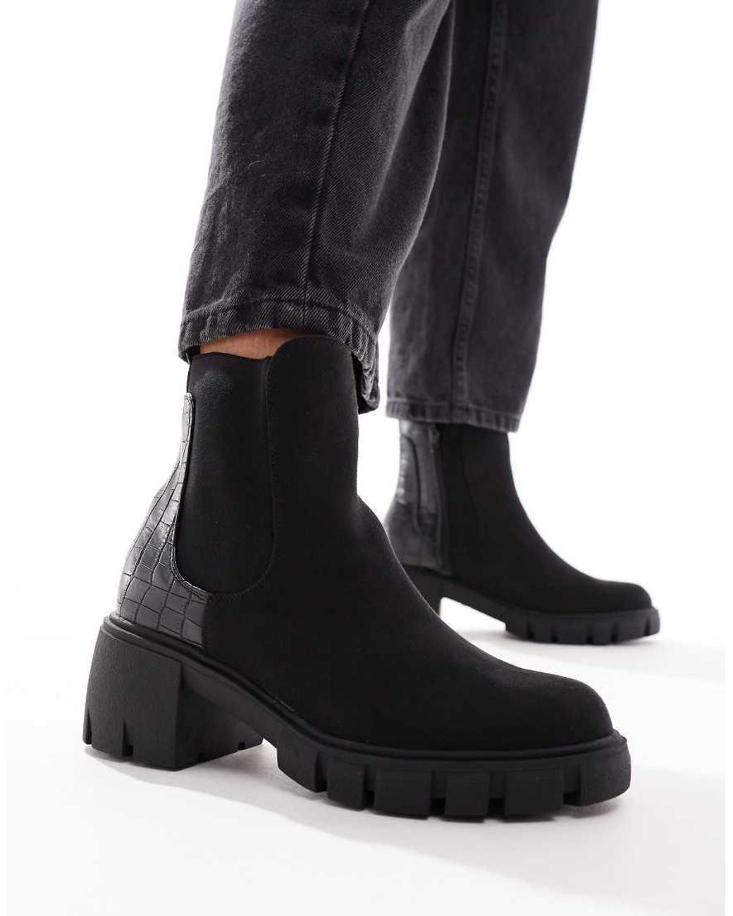 Black chelsea boots womens new look hot sale