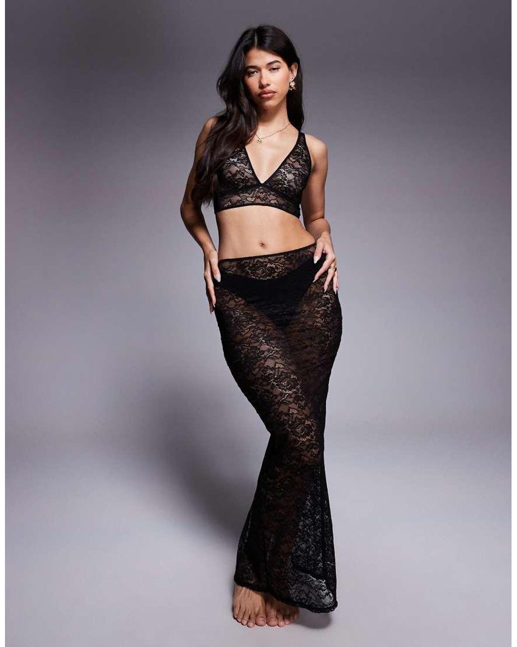 Bluebella Black Fallon Lace Soft Bra