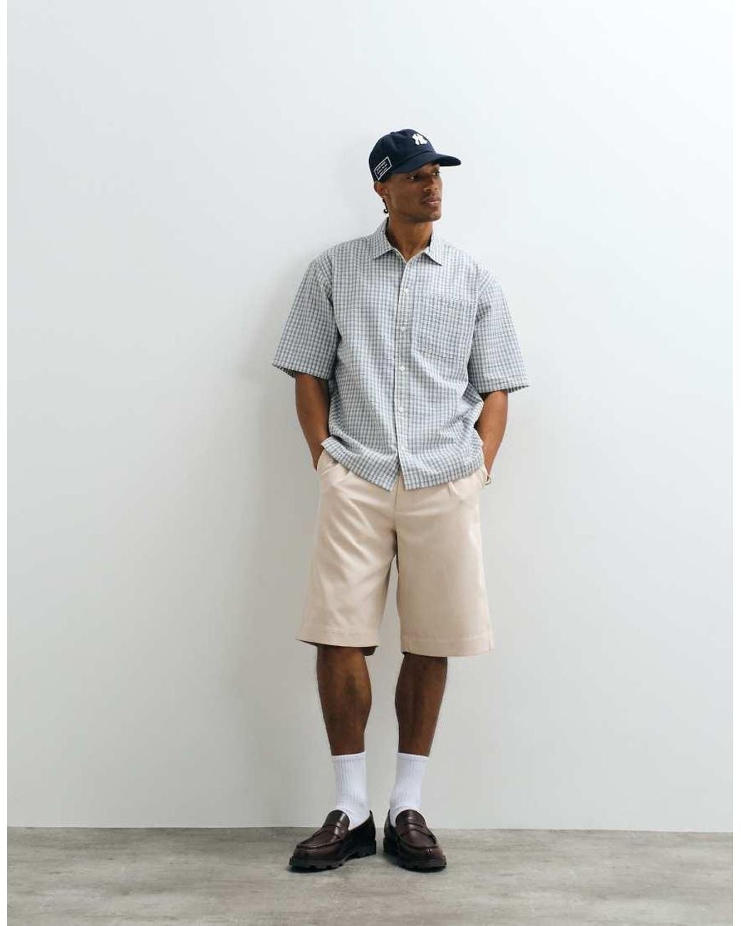 Redefined Rebel White Will Comfort Fit Shorts for men