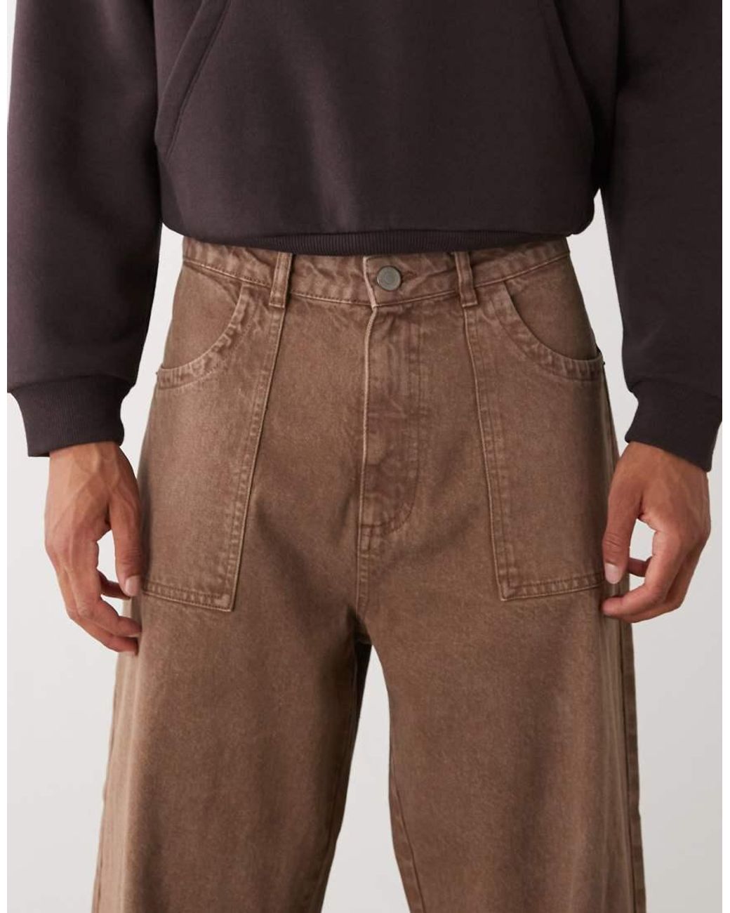 Prohibited Natural Loose Fit Denim Jeans for men