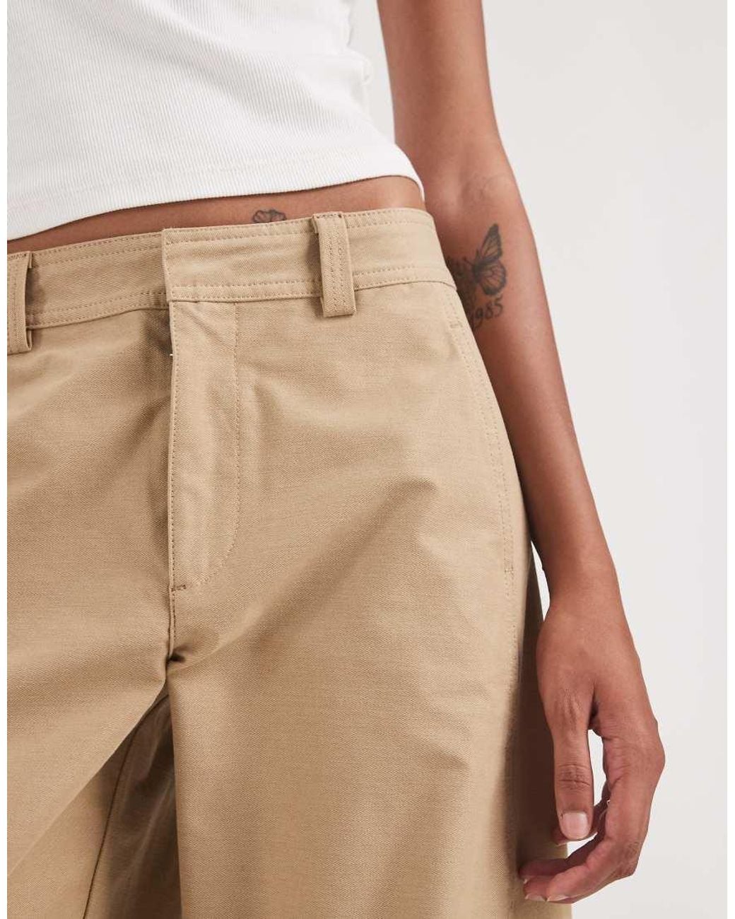 ONLY Natural Barrel Trousers