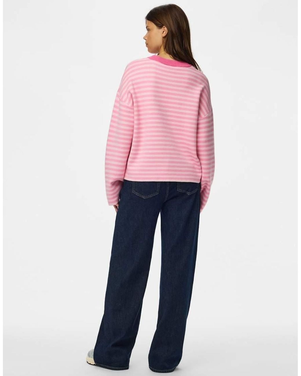 Pieces Pink Knitted Pullover
