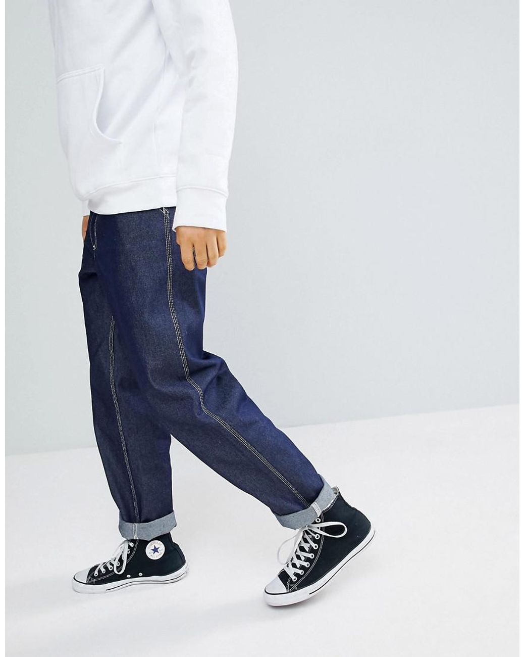 Pantalon simple coupe droite et décontractée Carhartt WIP pour homme en  coloris Bleu | Lyst
