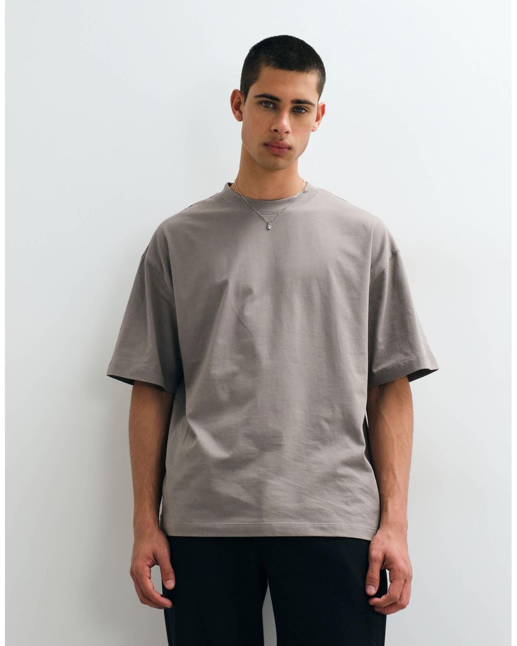 ASOS – basic-t-shirt in Gray für Herren
