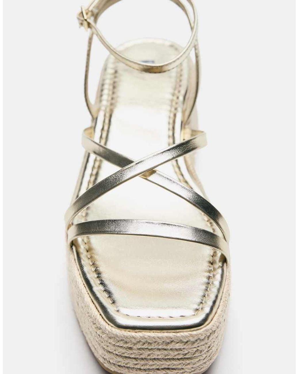 Pull&Bear Natural Strappy Wedge Sandals