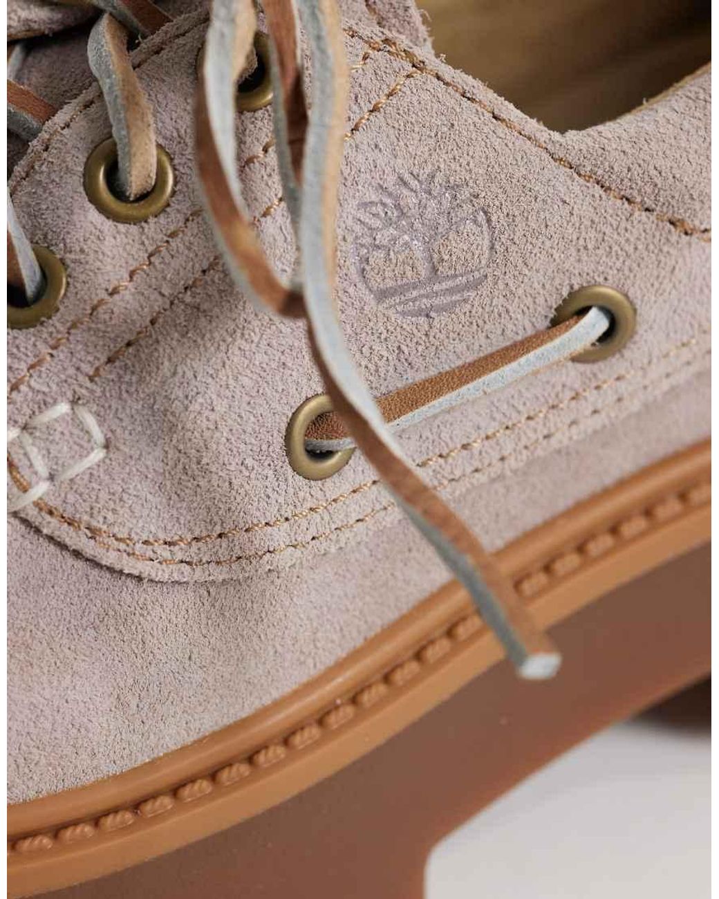 Timberland Purple Stone Street Platform 3 Eye Boat Shoes