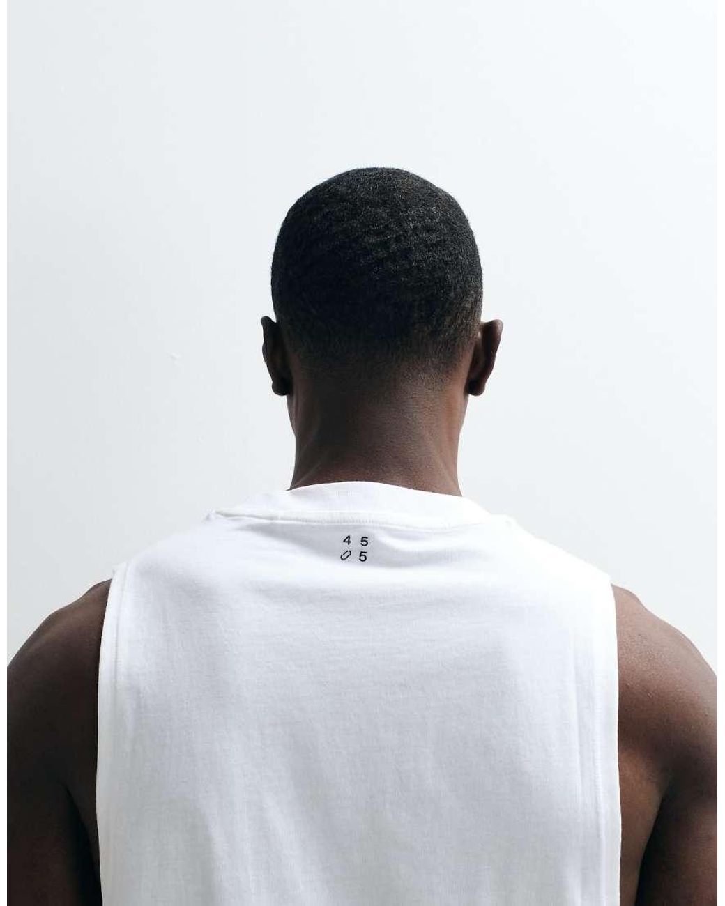 4505 White Icon Cotton Drop Armhole Training Vest With Quick Dry Finish for men