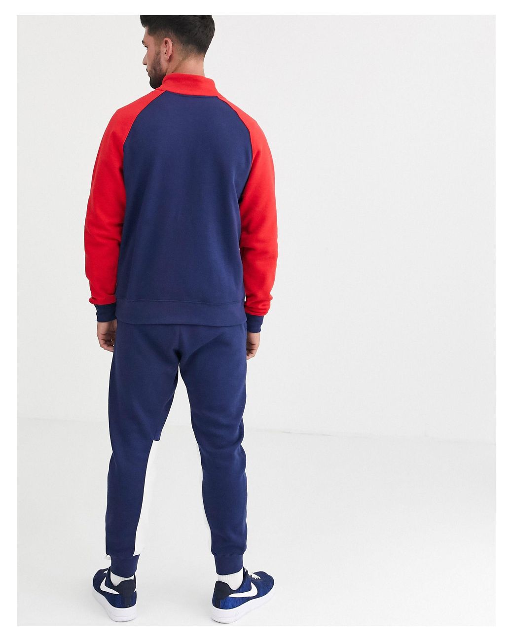 Nike Baumwolle – Trainingsanzug-Set in Marine/Rot/Weiß in Blau für Herren |  Lyst DE