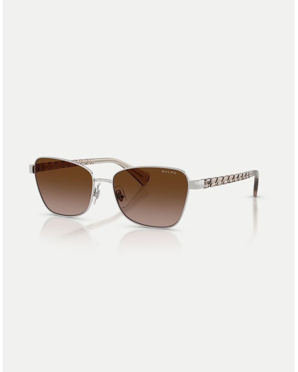 Ralph White Irregular Sunglasses With Lens