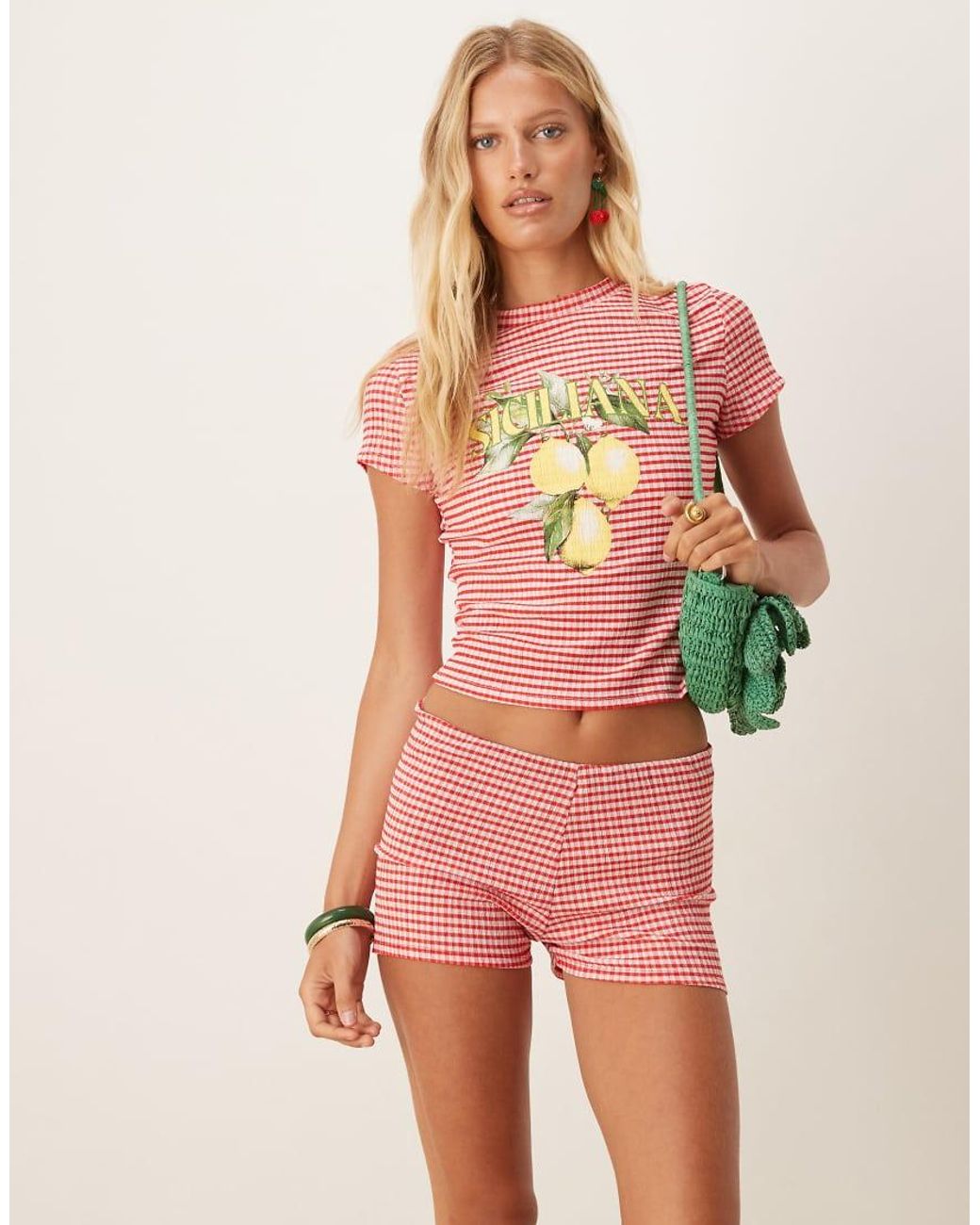 ASOS Pink Micro Short Co-Ord