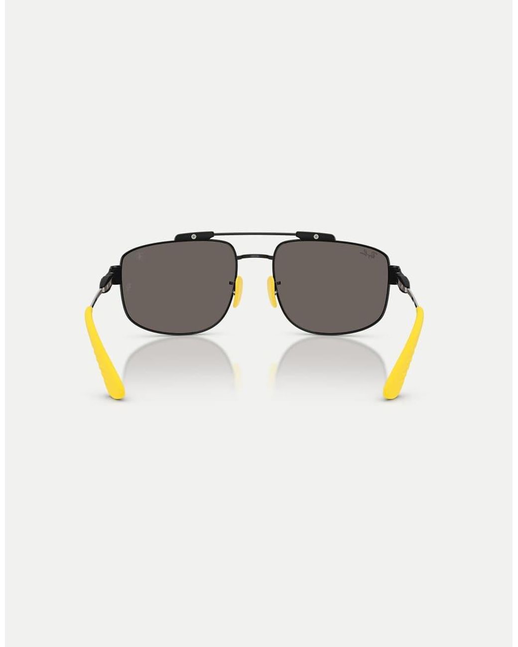 Ray-Ban Black Rb3789M Scuderia Ferrari Collection Square Sunglasses With Lens