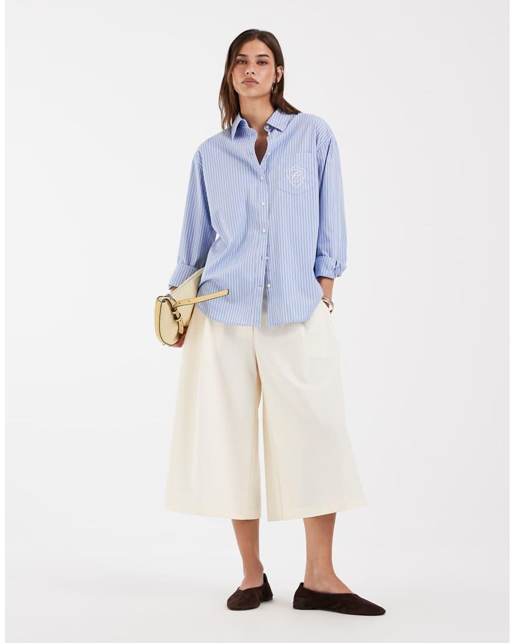 Gant Blue Relaxed Oversized Logo Shirt