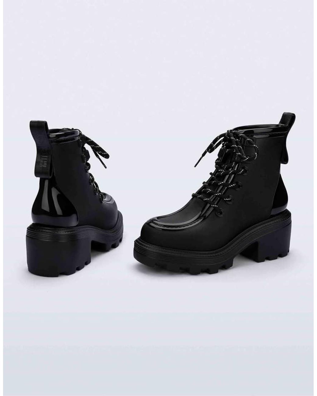 Melissa Black Track Utility Boot