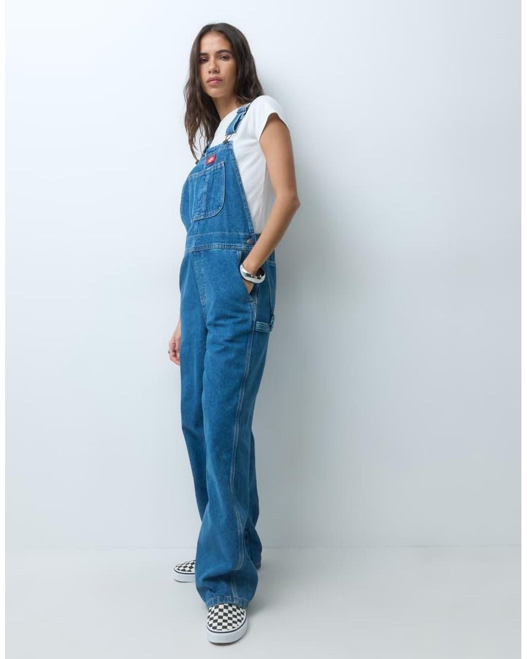 Dickies Blue Classic Denim Dungarees
