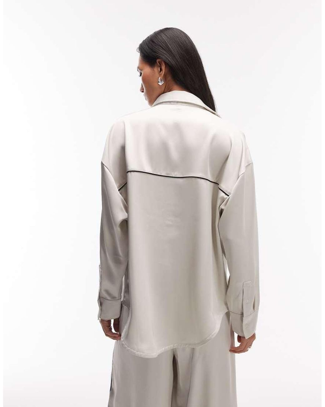 Nike Natural Satin Long Sleeve Shirt