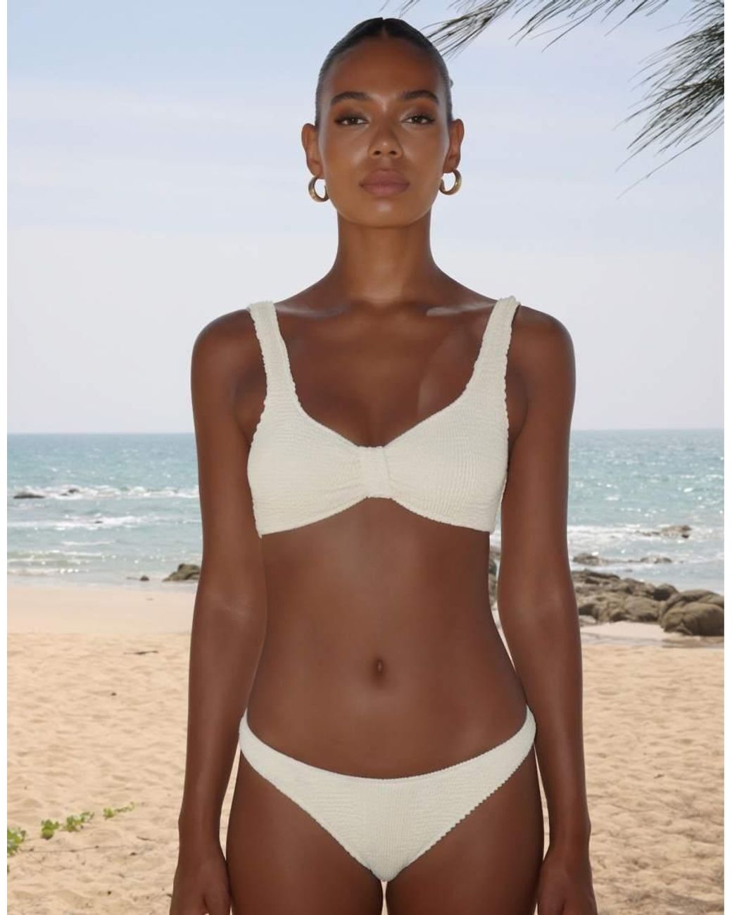 Moda Minx Natural Scrunch Fixed Full Brief Bikini Bottom