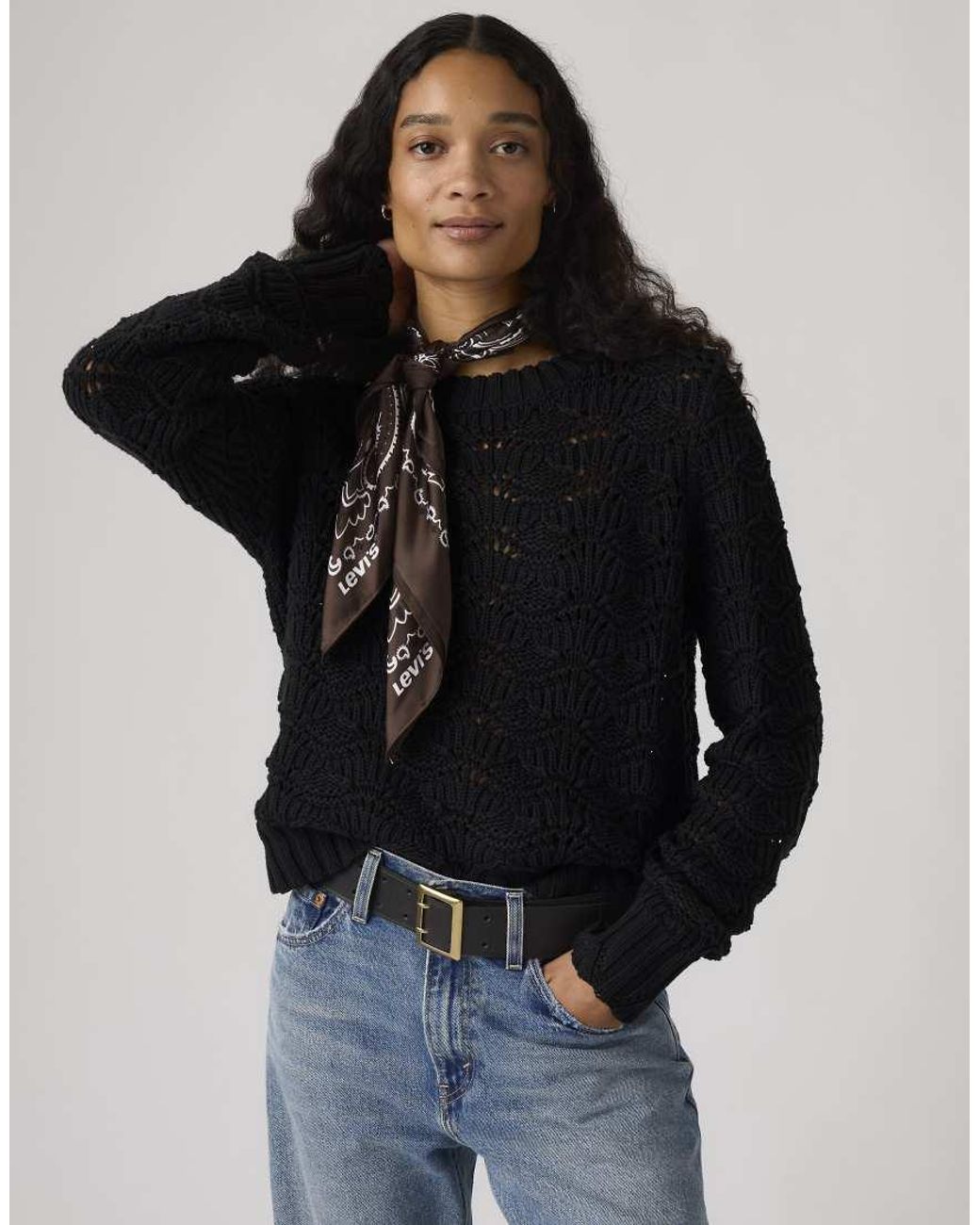 Levi's Black Satin Bandana