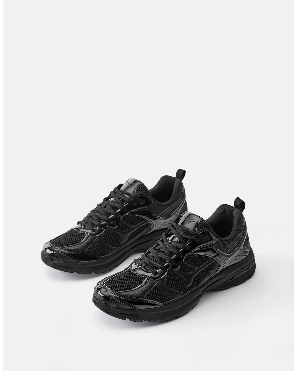 Pull&Bear – mehrteilige sneaker in Black für Herren
