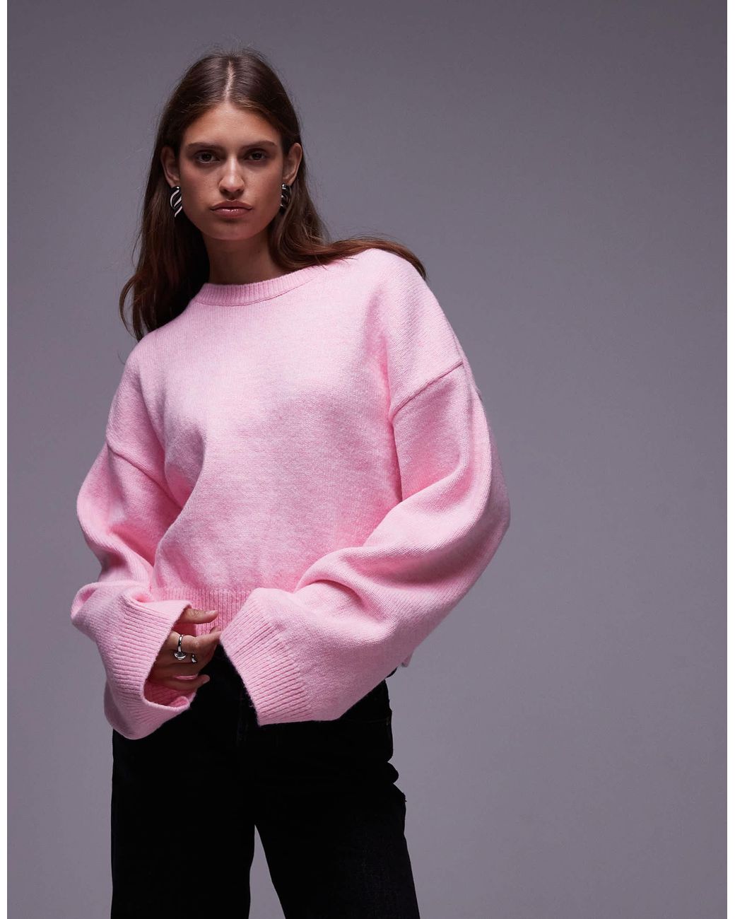 ASOS Pink – oversize-strickpullover