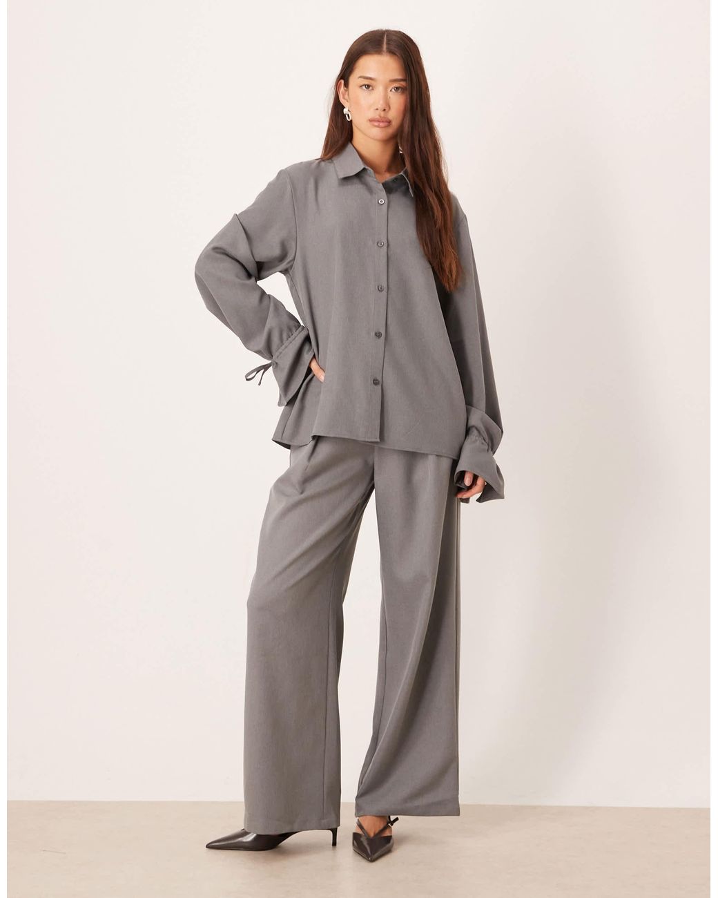 SNDY'S Gray – hemdbluse