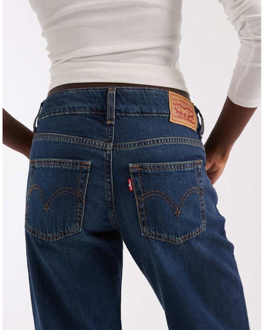 Levi's Blue Levis Superlow Straight Denim Jeans