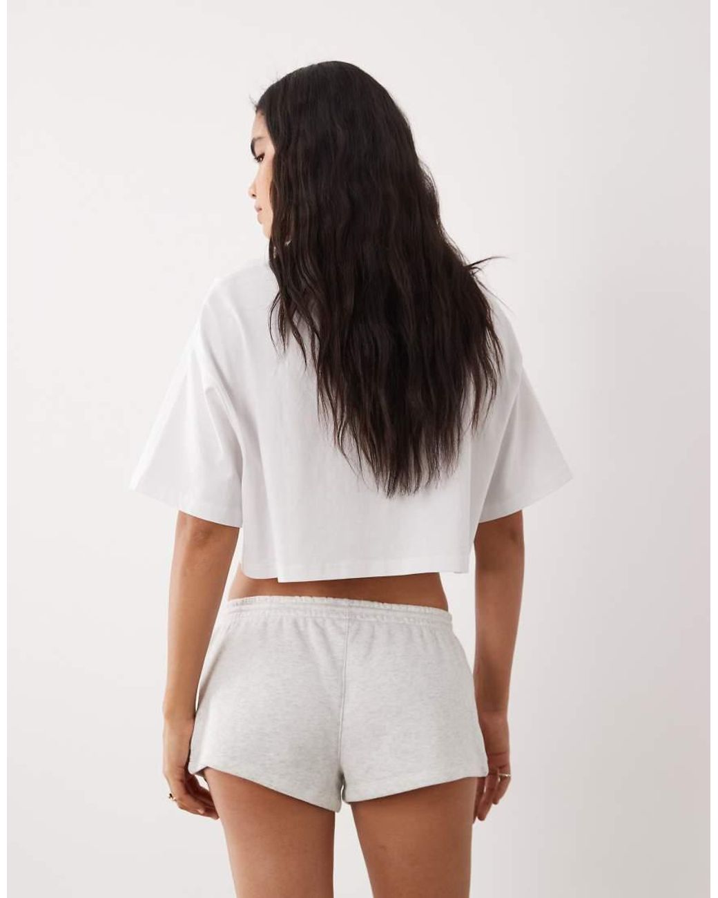 Cotton On White Active Fleece Micro Short