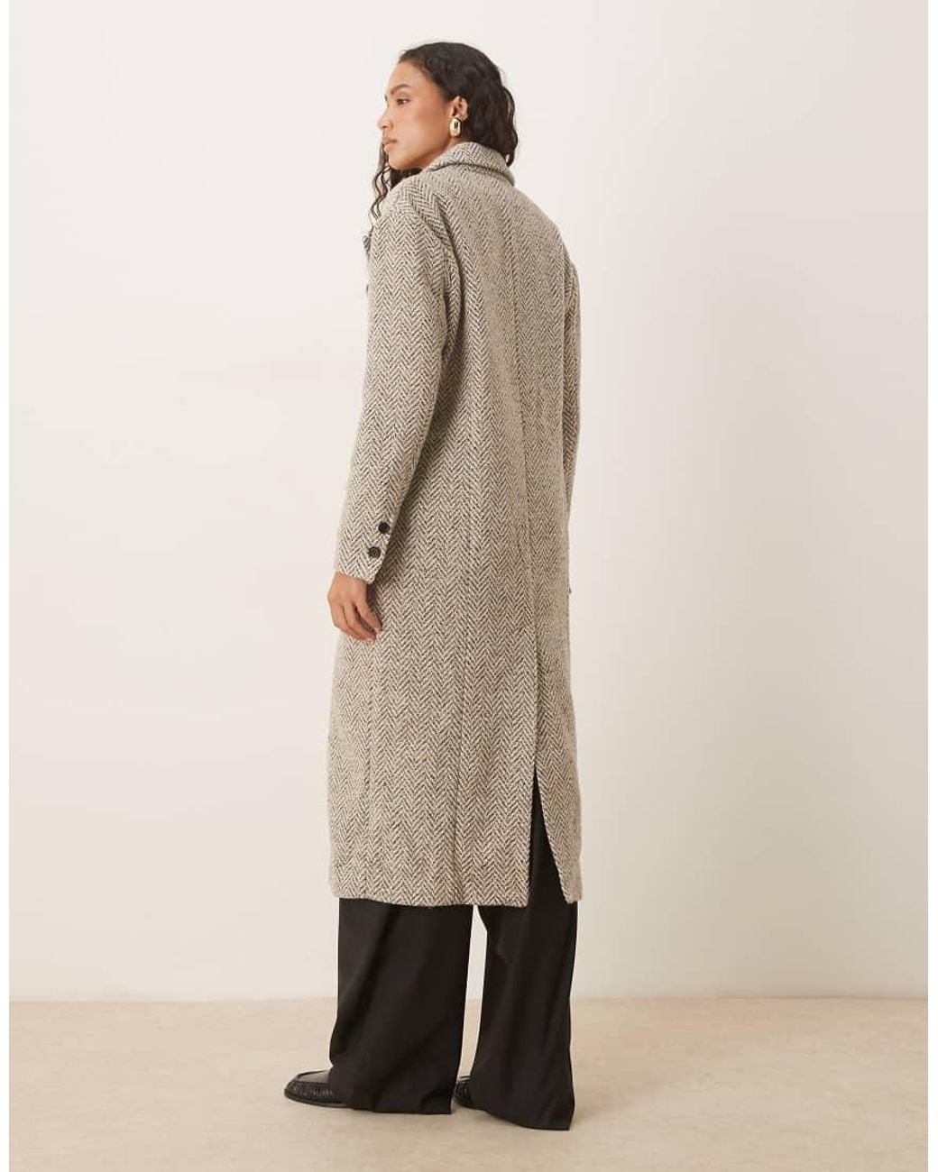 Glamorous Natural Oversized Tailored Coat