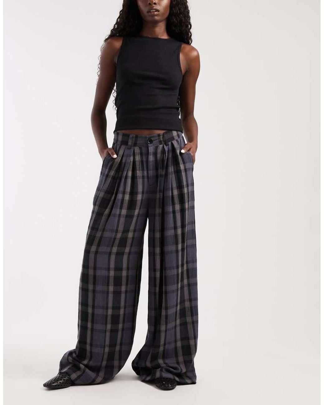 Noisy May Black High Waist Wide Leg Trouser