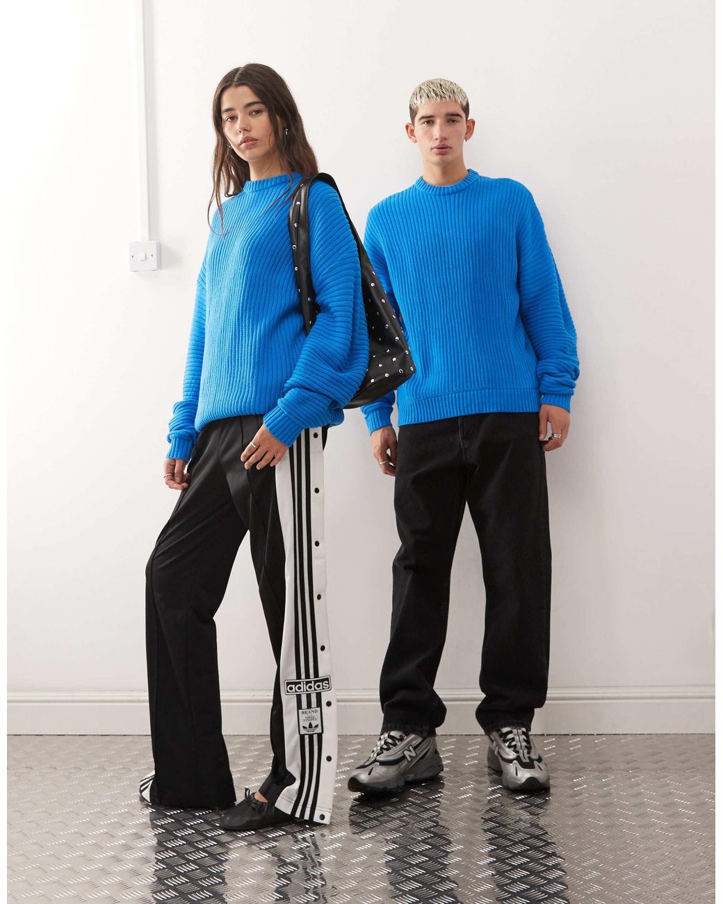 Collusion Blue Unisex – strickpullover