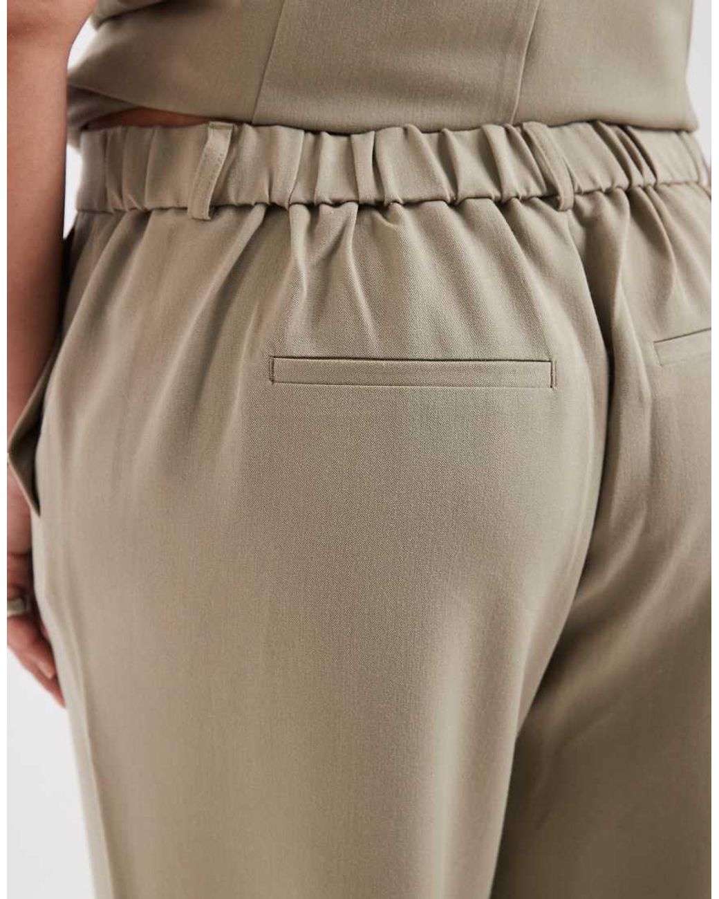 Pieces Plus Natural Pieces Curve Tailored High Waist Wide Leg Pants