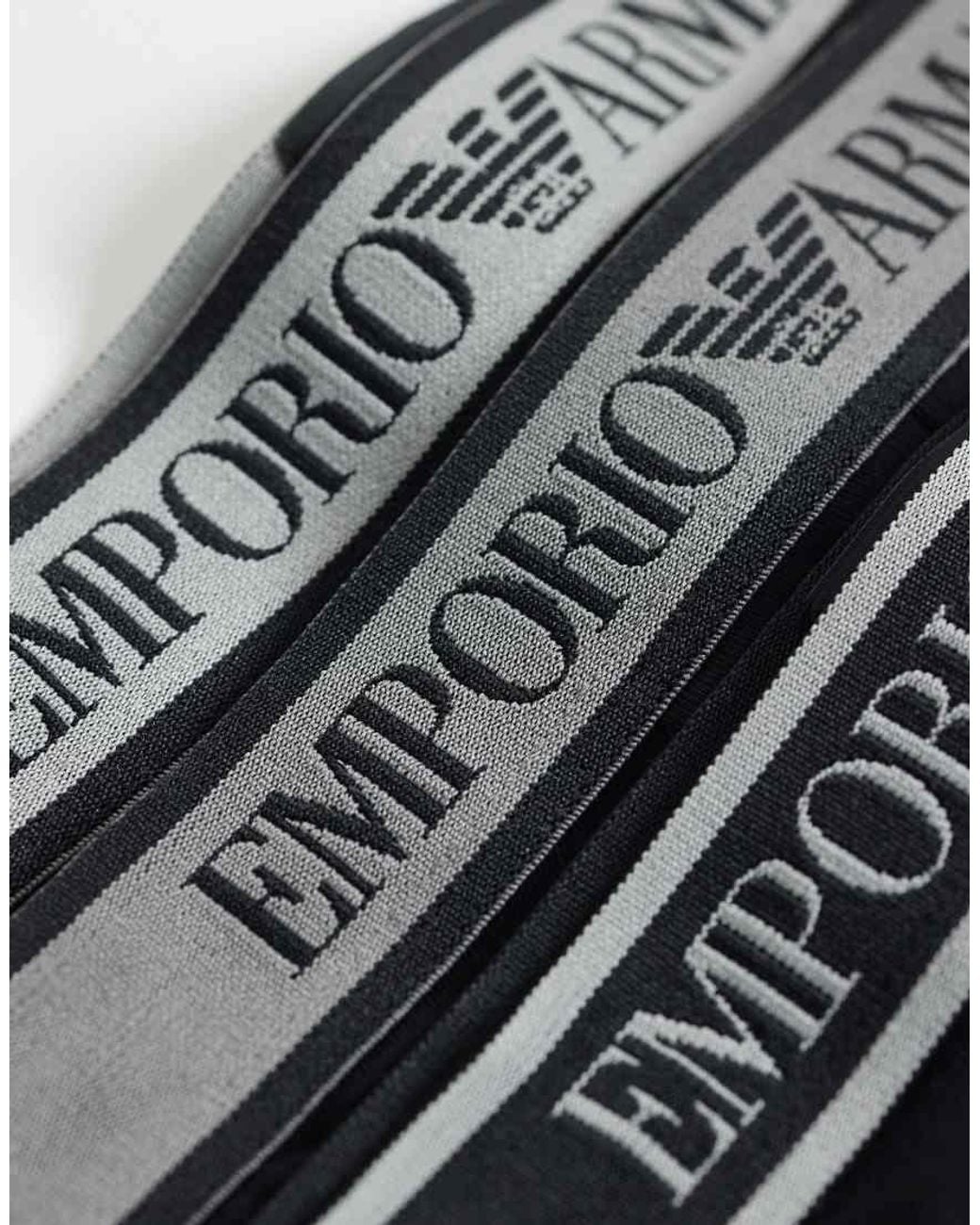 Emporio Armani Black Bodywear 3 Pack Briefs for men