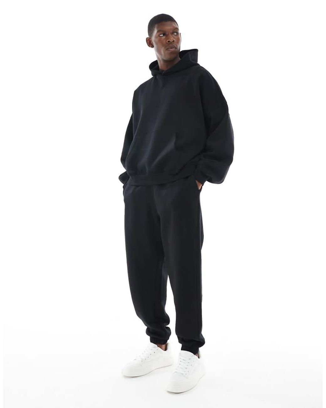 ASOS Blue Essentials Extreme Oversized Hoodie for men