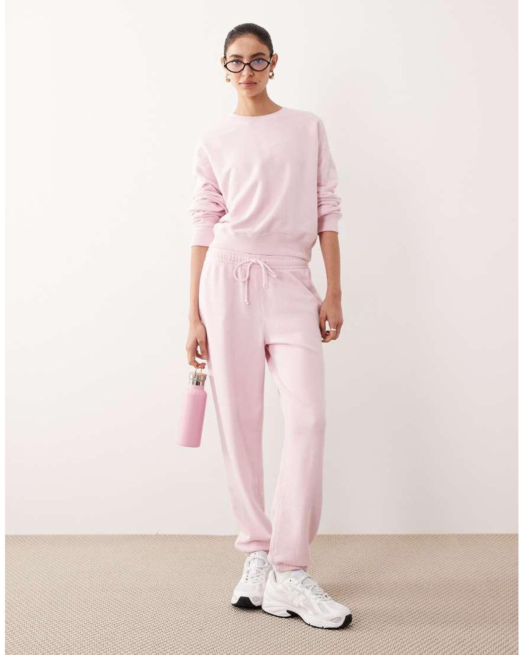 Abercrombie & Fitch Pink Ypb Crewneck Terry Sweatshirt Co-Ord