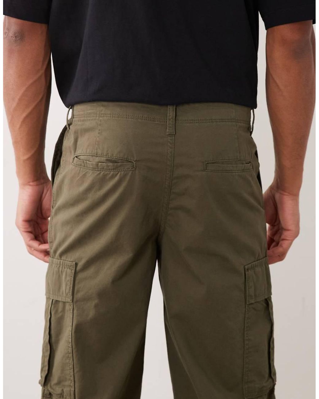 JJ Rebel Green Straight Fit Cargo for men