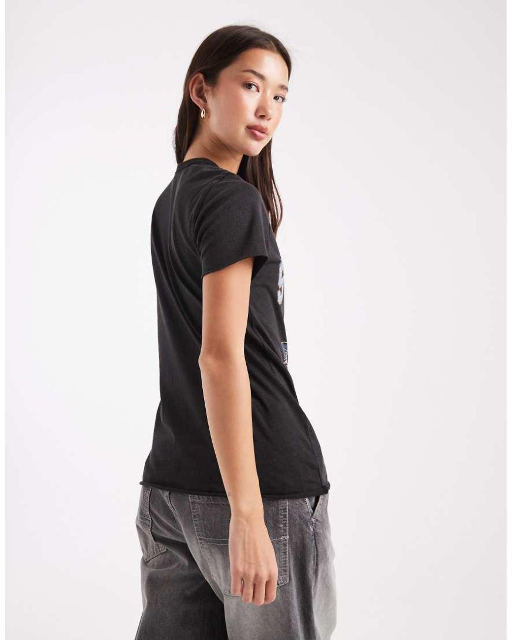 ONLY Black Stay Wild Print T-Shirt