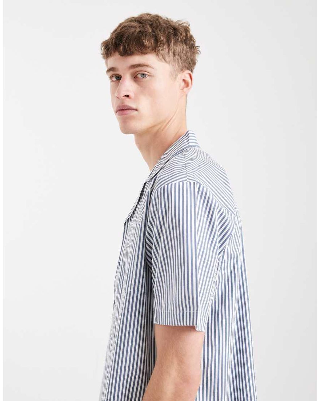 Camisa Playera A Rayas De Sol Beach de hombre de color Blue