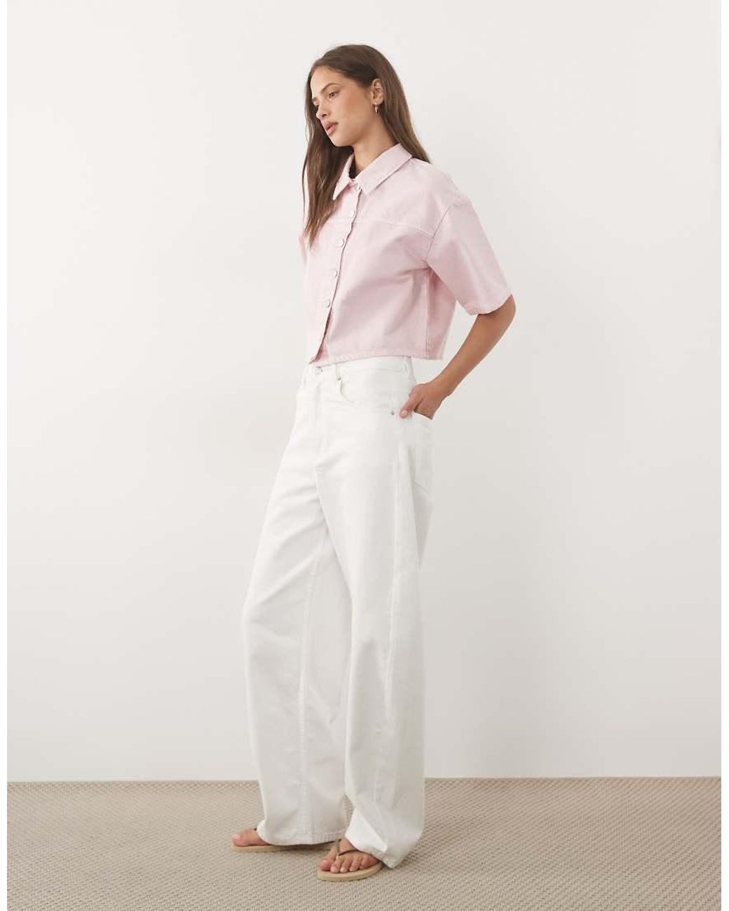 ASOS Pink Boxy Shirt
