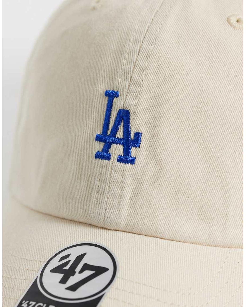 '47 Natural La Dodgers Mini Logo Clean Up Cap
