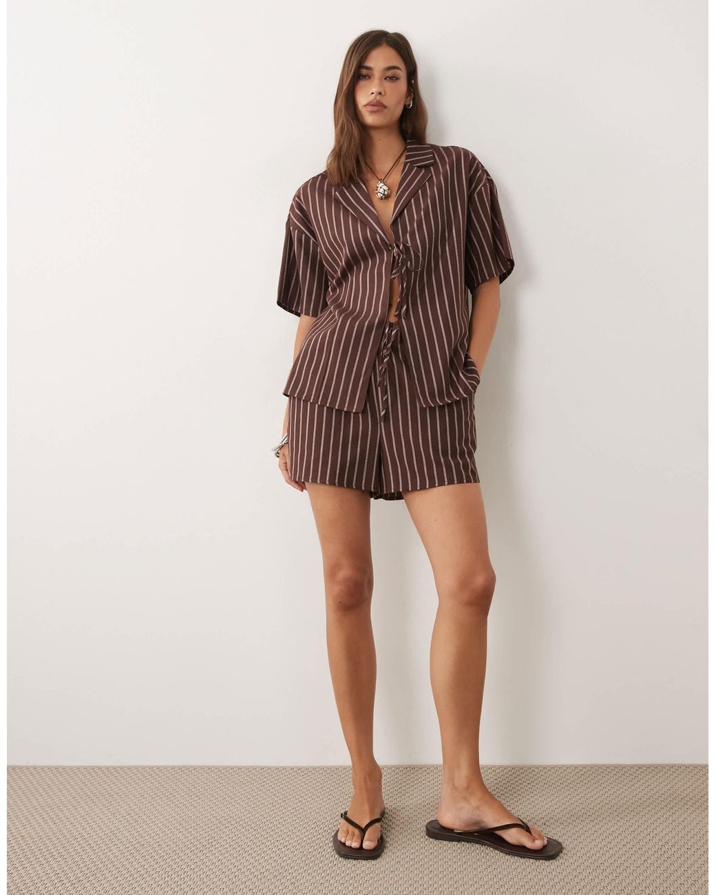 Short 4th & Reckless en coloris Brown