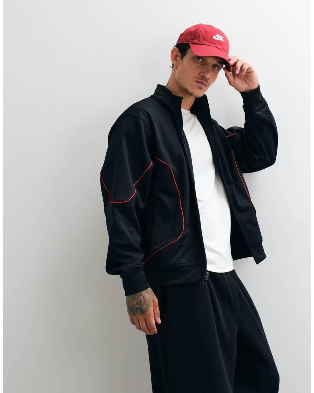 Nike Blue Jumpman Logo Full Zip Track Jacket for men