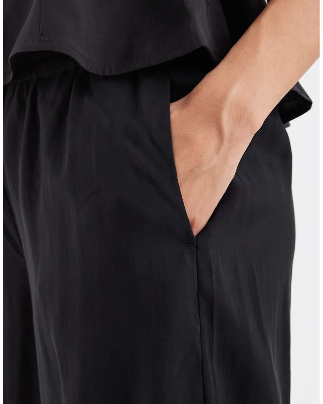 ONLY White Pull On Wide Leg Trousers Co-ord