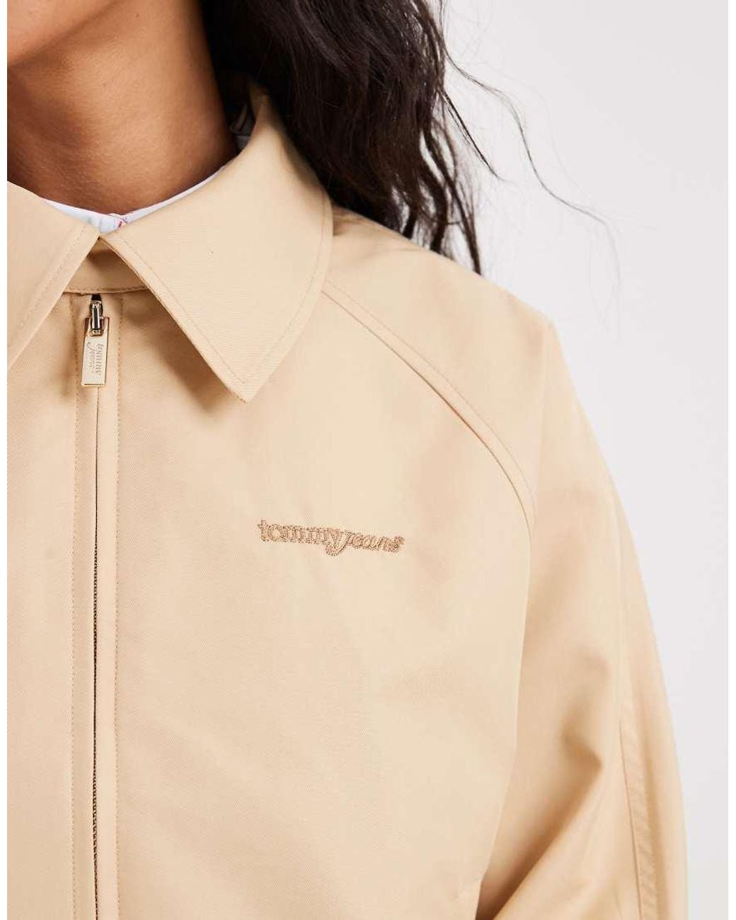 Tommy Hilfiger Blue Script Logo Coach Jacket