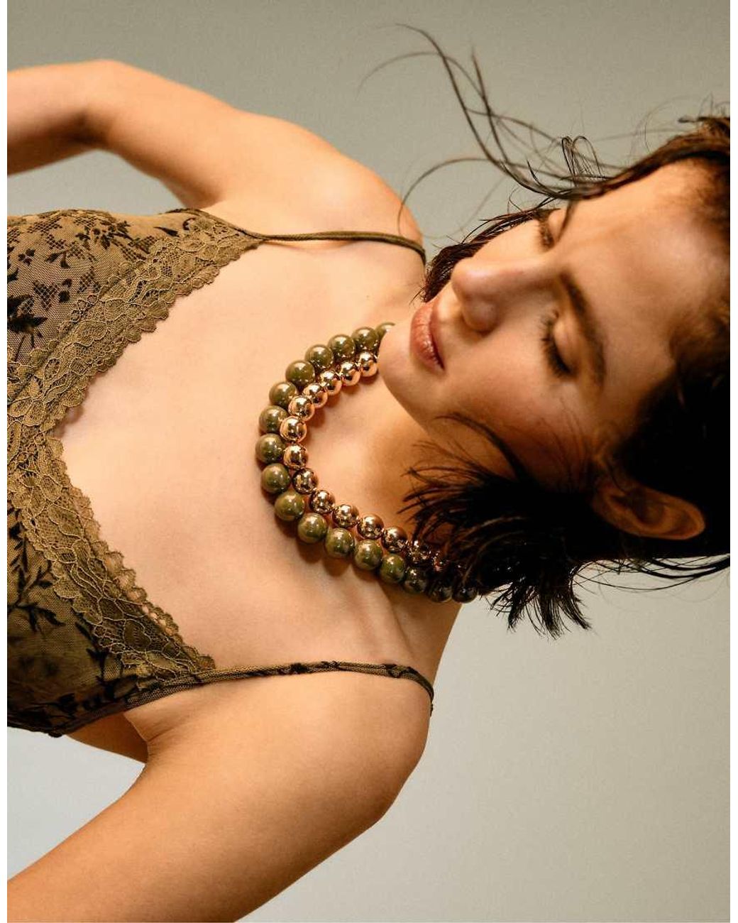 Stradivarius Metallic Set Of 2 Bead Necklaces