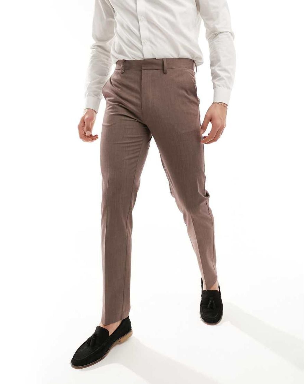 ASOS White Slim Suit Pants for men