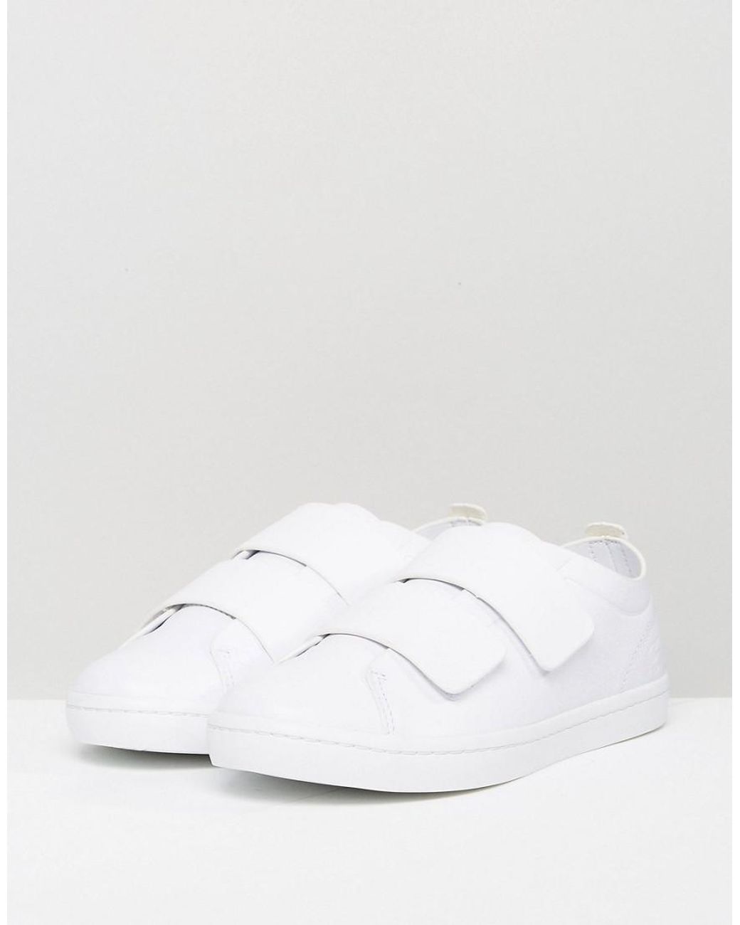 Lacoste Straightset Strap 118 1 Caw Sneaker in White | Lyst Australia