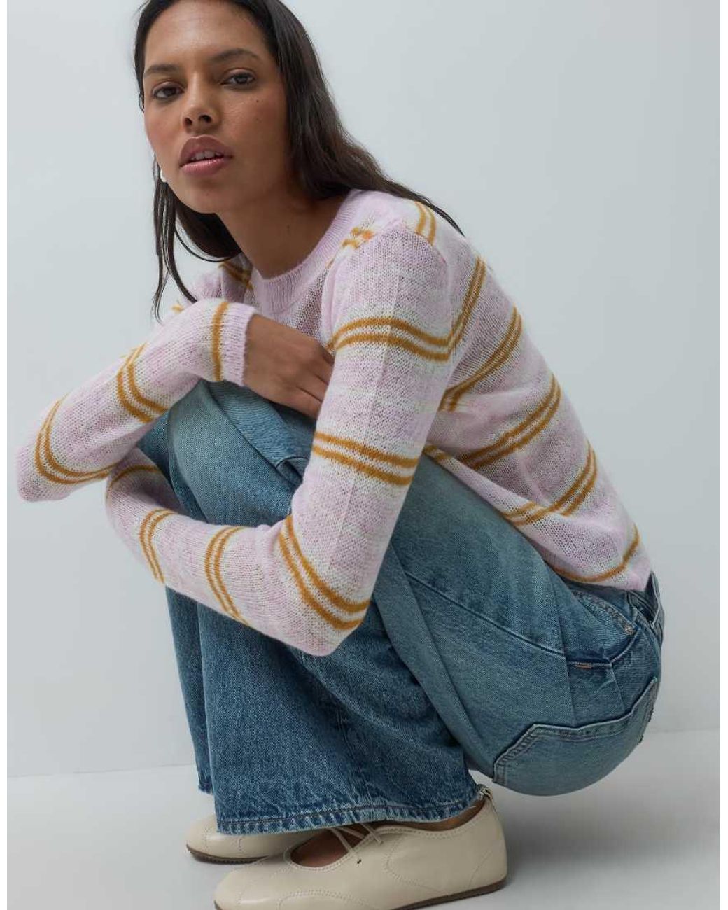 Mango Gray Fine Knit Jumper